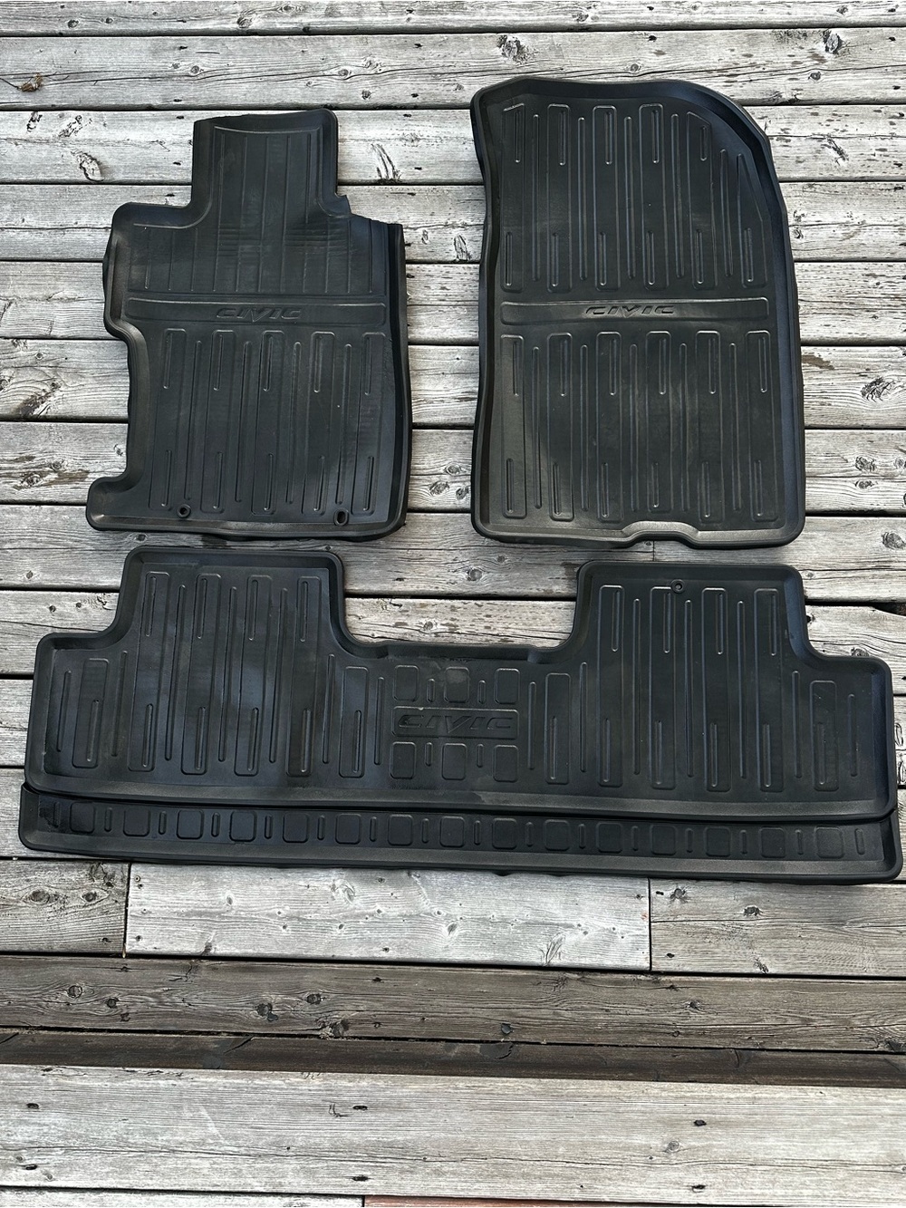 HONDA CIVIC Black All-Weather Factory Floor Mats Set of 4 Trusted Brand Quality